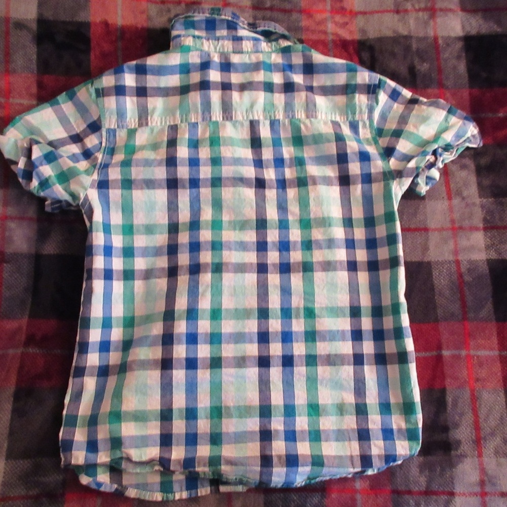 Multi-Blue Button Up Shirt - Picture 2 of 2